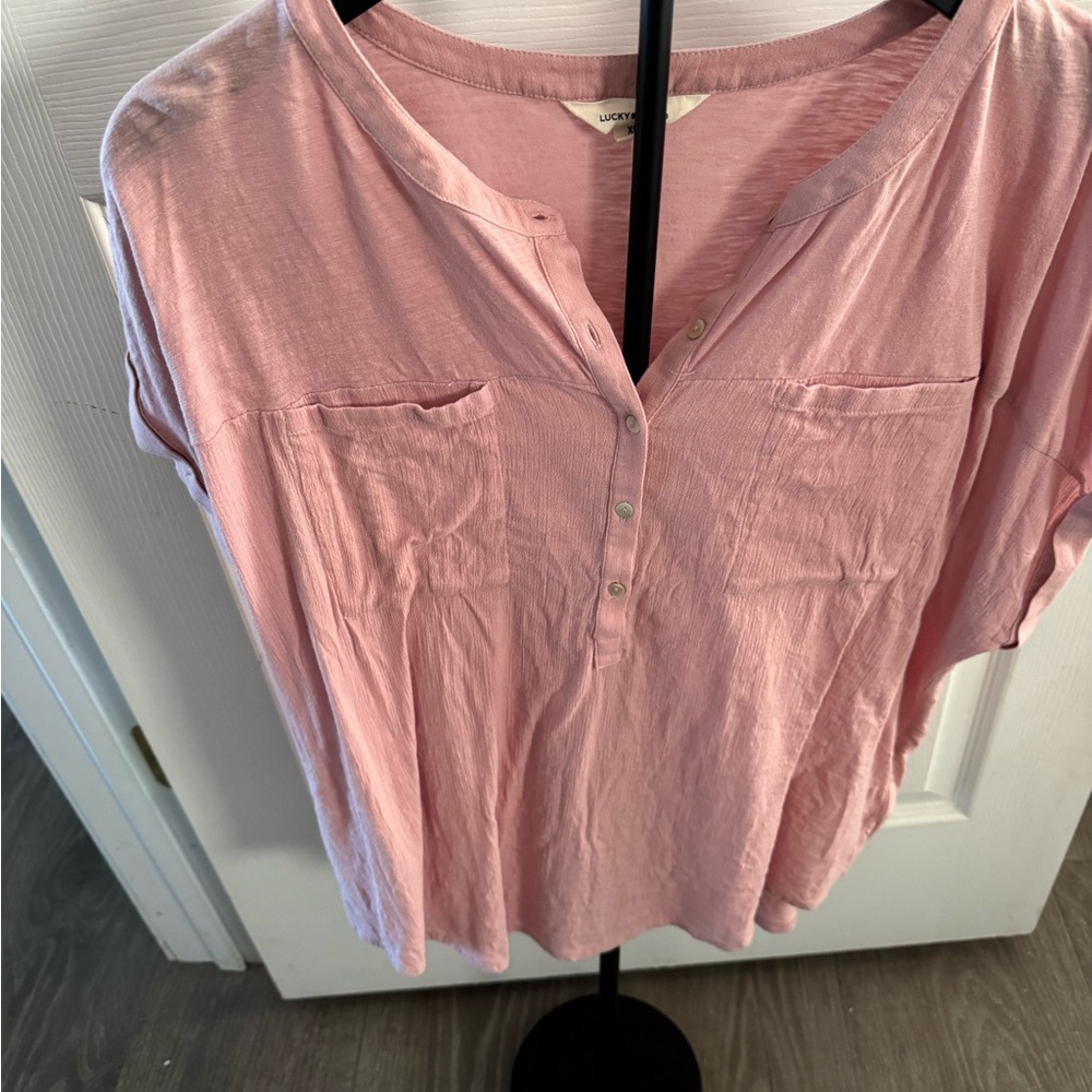 Lucky Brand Light Pink Women's Blouse